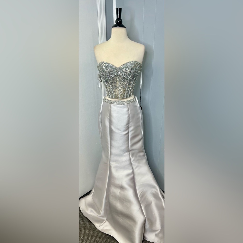 Prom dress/ formal dress/ corset dress/ two piece dress